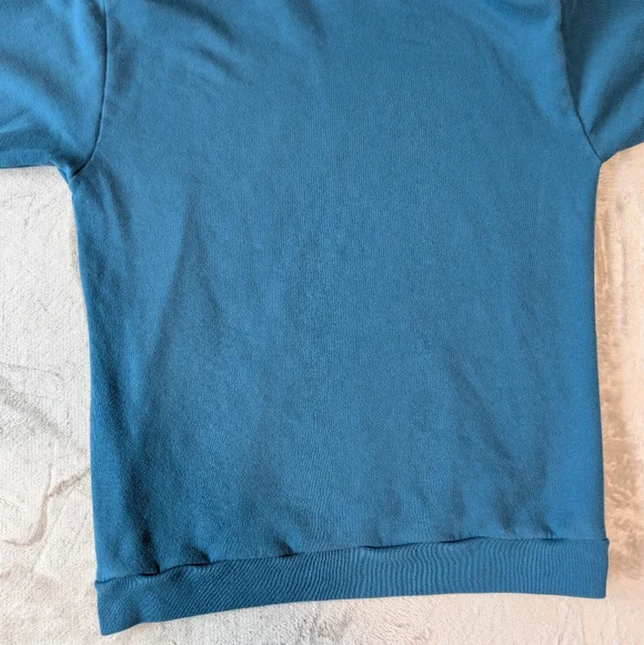 Victoria's Secret VS PINK Hoodie Sweatshirt Teal Black Spellout Logo XS Campus - Picture 8 of 8